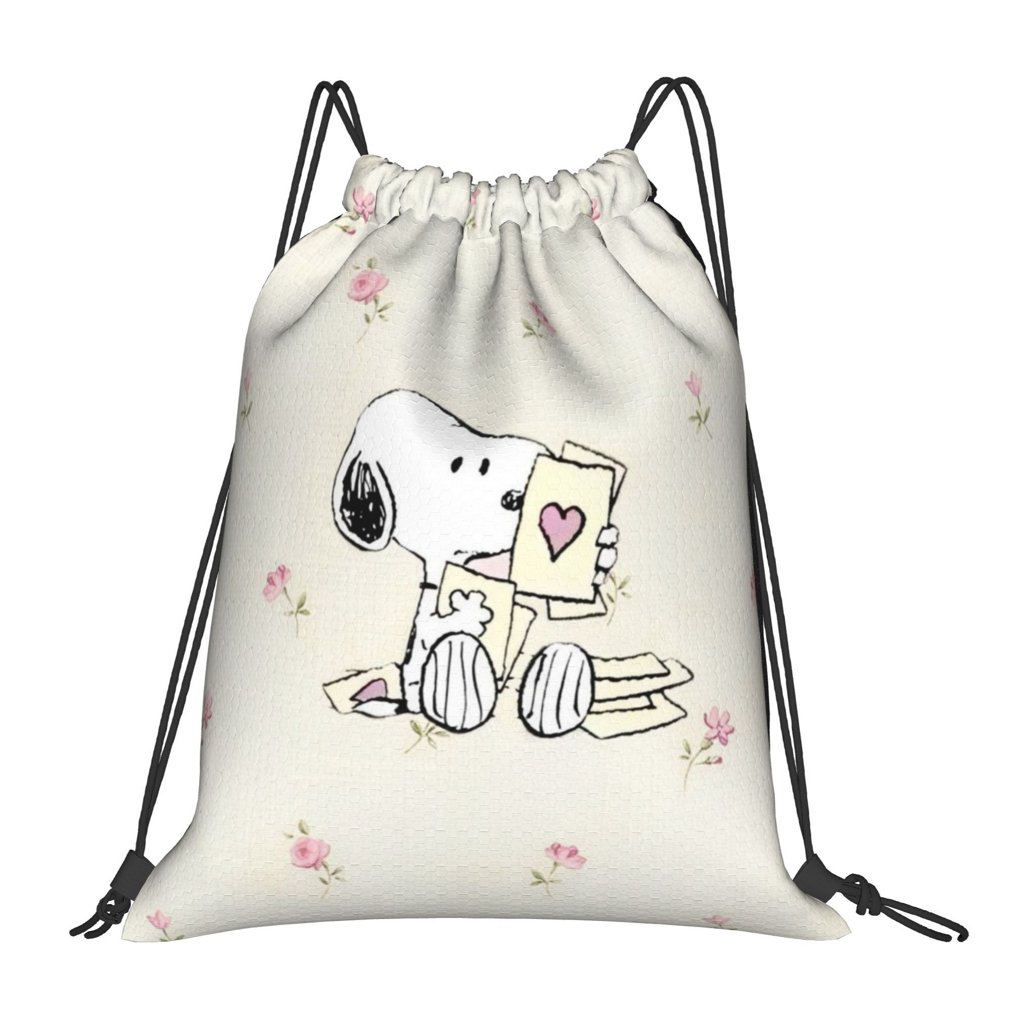 Drawstring Gym Bag - S-Snoopys Loving Gesture Sırt Çantası İpli
