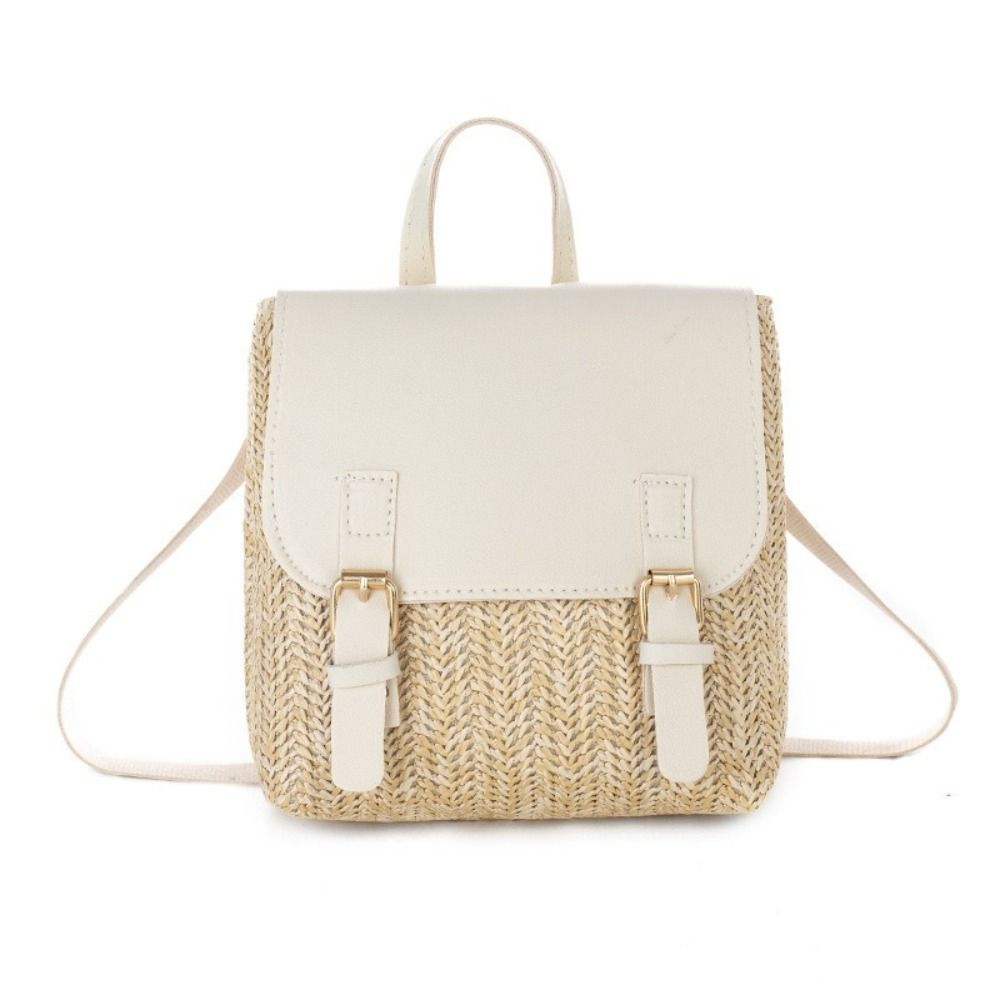 Leather Backpack Vintage - Çok Yönlü Çanta PU Deri Hasır