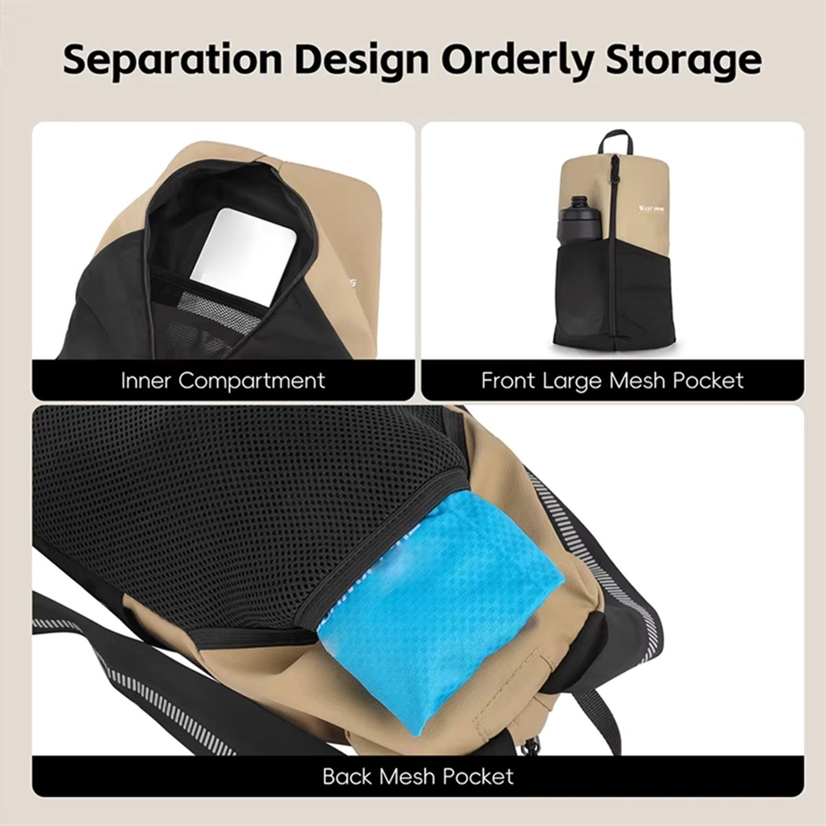 Hiking Backpack Waterproof - A61P Bisiklet Sırt Çantası Büyük Kapasiteli