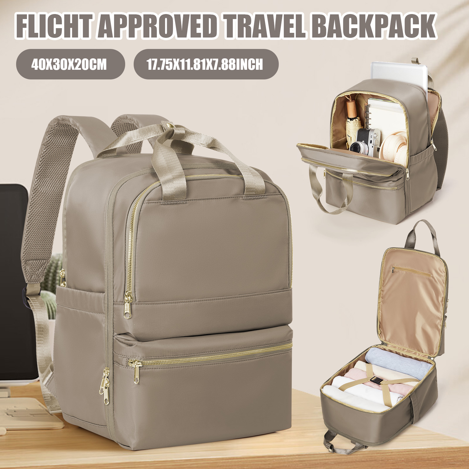 Fashion Backpack Women - Ryanair 40x30x20 Kadınlar için Seyahat Sırt