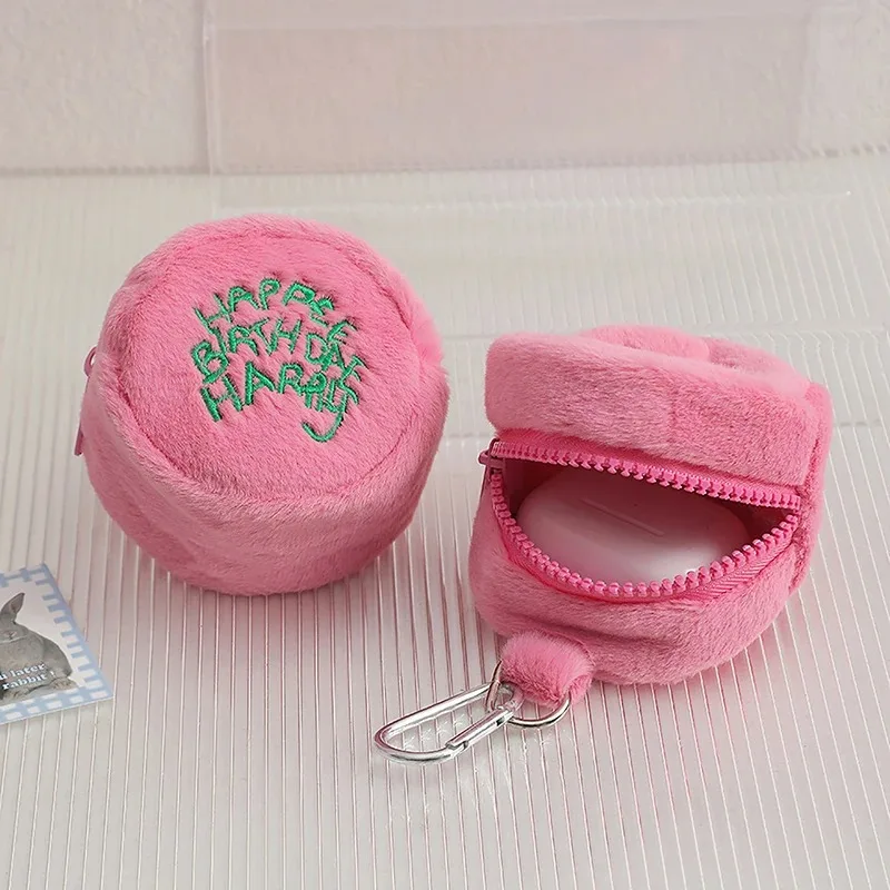 Backpack Insert Organizer - Sevimli Kek Şeklinde Tüylü Askılı Çanta