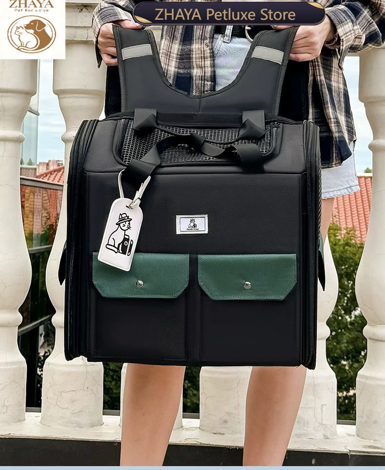 Foldable Backpack Small - ZHAYA Büyük Kedi Taşıma Sırt Çantası,