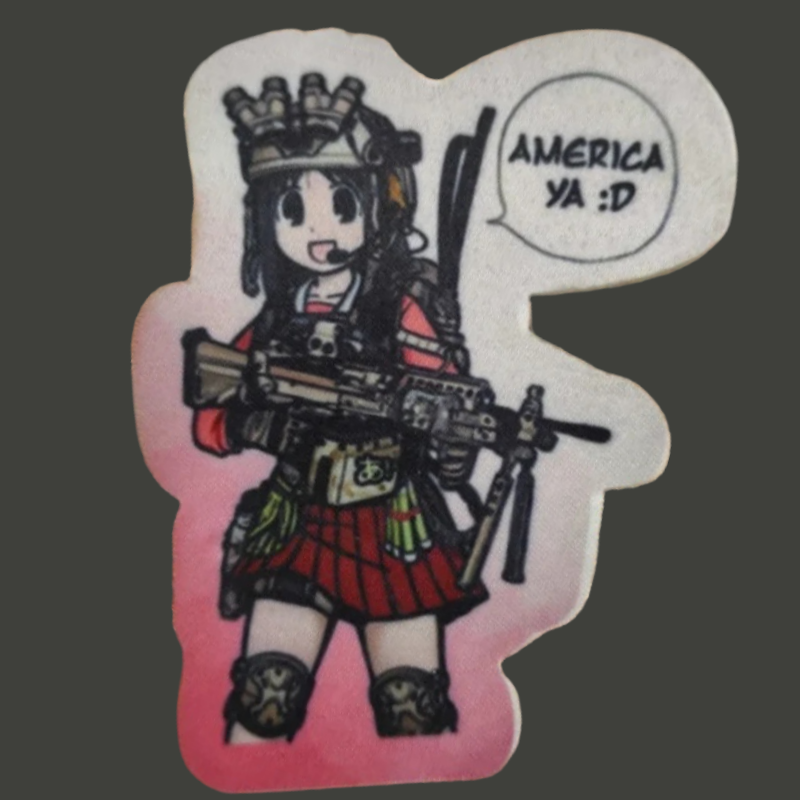 Urban Backpack Tactical - Anime Kız Taktik Yama Askeri Moral
