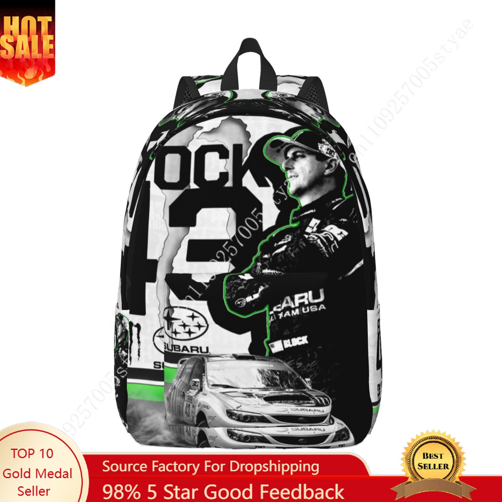 Fashion Backpack Women - Ken Block 43 Özel Tasarım Kanvas