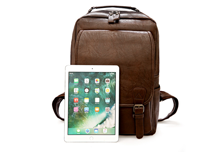 Business Backpack Brief - Çok Fonksiyonlu PU Su Geçirmez Laptop