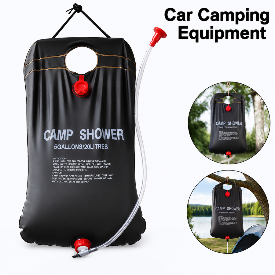 Hydration Pack Outdoor - 20L Güneş Enerjili Duş Torbası, Kamp,