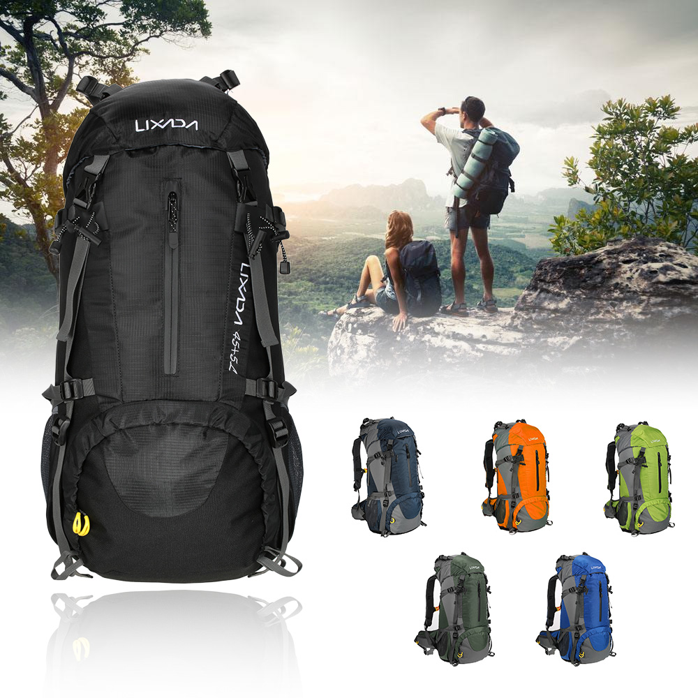 Rain Cover Backpack - Lixada 50L büyük su geçirmez seyahat