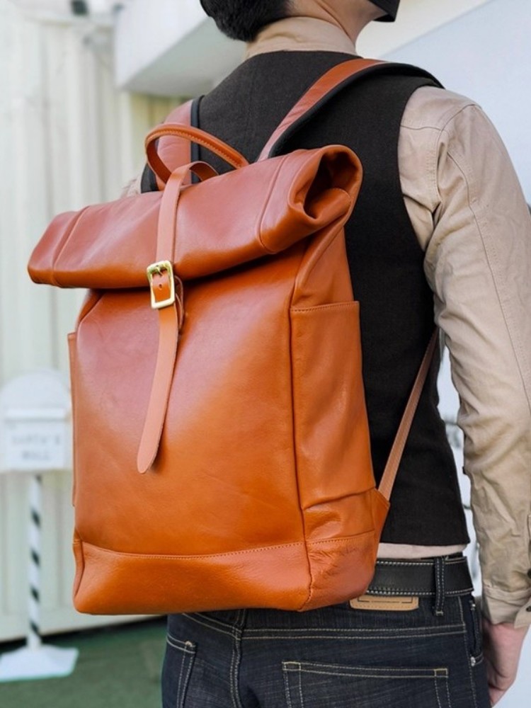 Büyük Kapasiteli Erkek Hakiki  - Leather Backpack Vintage incelemesi ve fiyatı