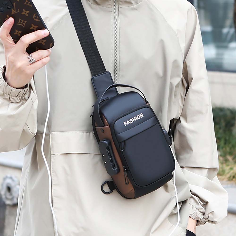 Erkekler için USB Şarj Portlu  - Sling Backpack Shoulder incelemesi ve fiyatı