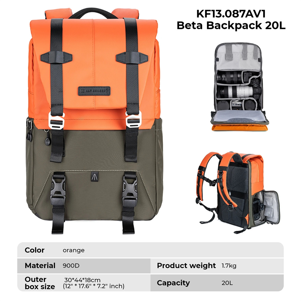 K&F CONCEPT Kamera Sırt Çantas - Laptop Backpack 15.6 incelemesi ve fiyatı