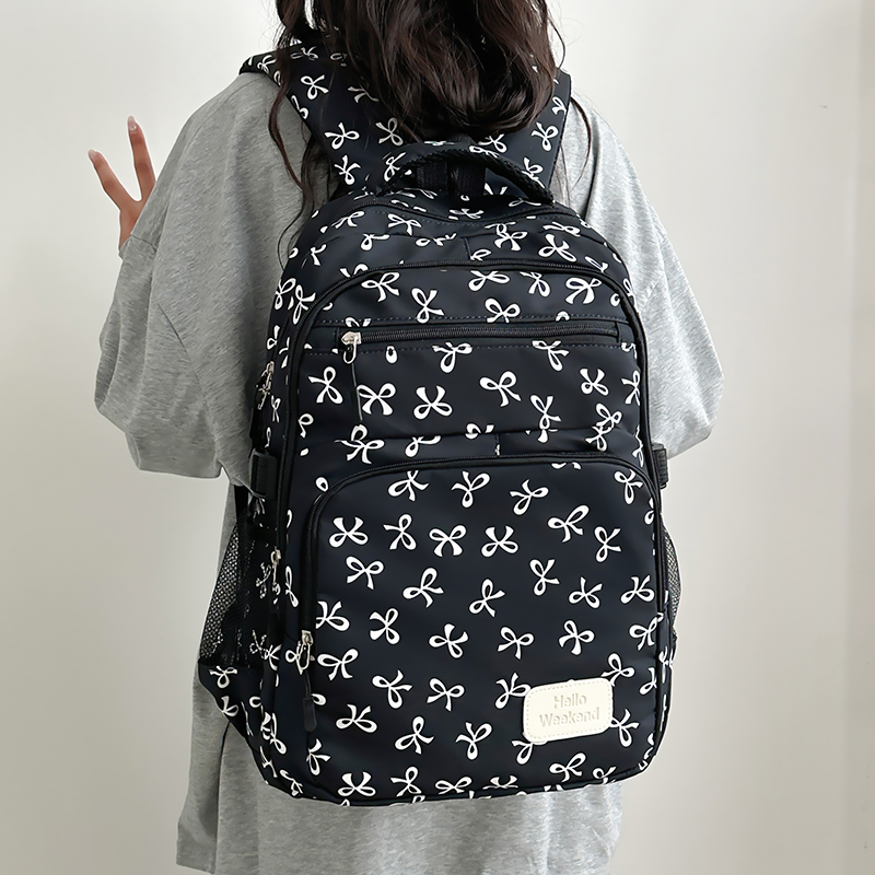 3 Parçalı Sevimli Fiyonk Baskı - Sling Backpack Shoulder incelemesi ve fiyatı