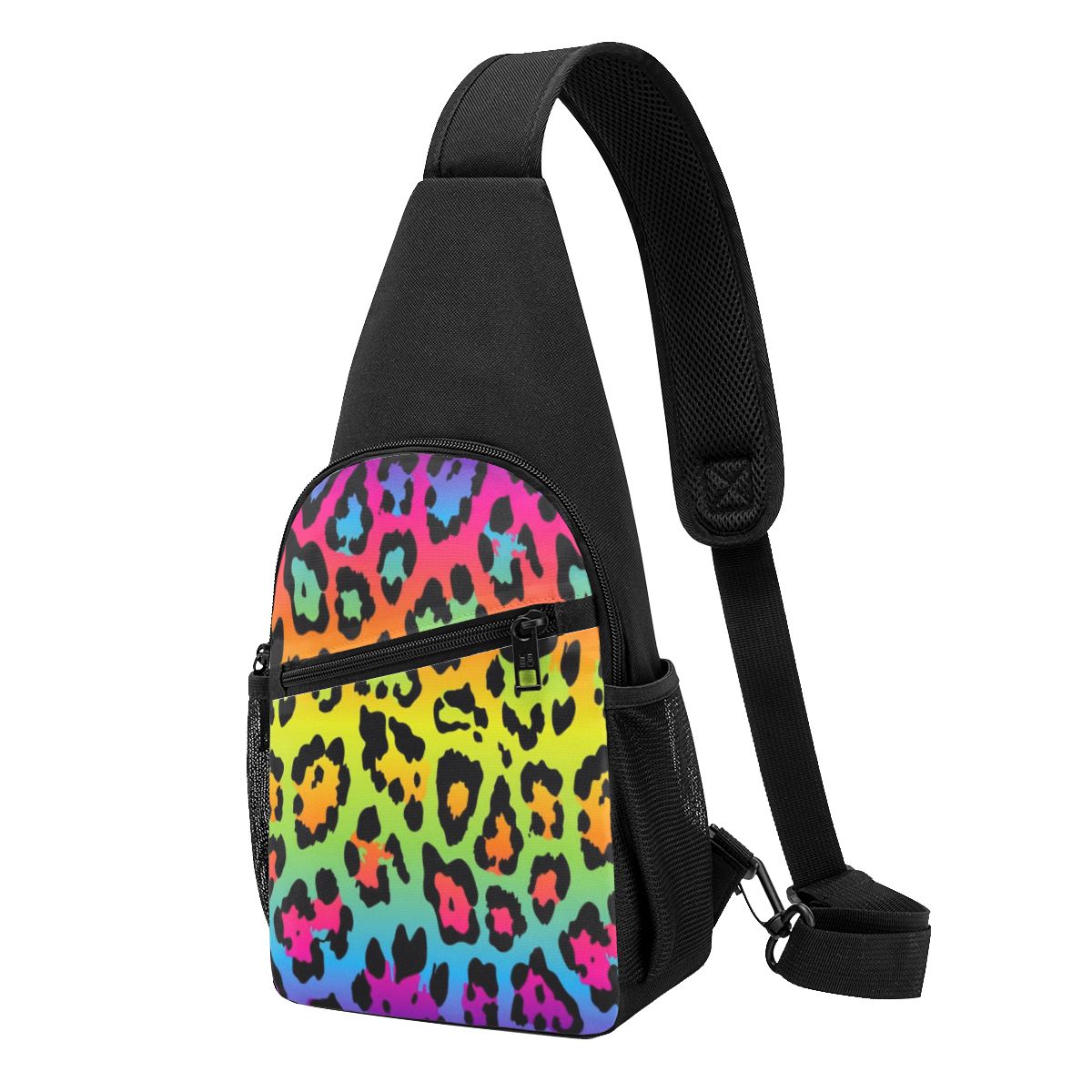 Gökkuşağı Leopar Baskı Göğüs Ç - Sling Backpack Shoulder incelemesi ve fiyatı