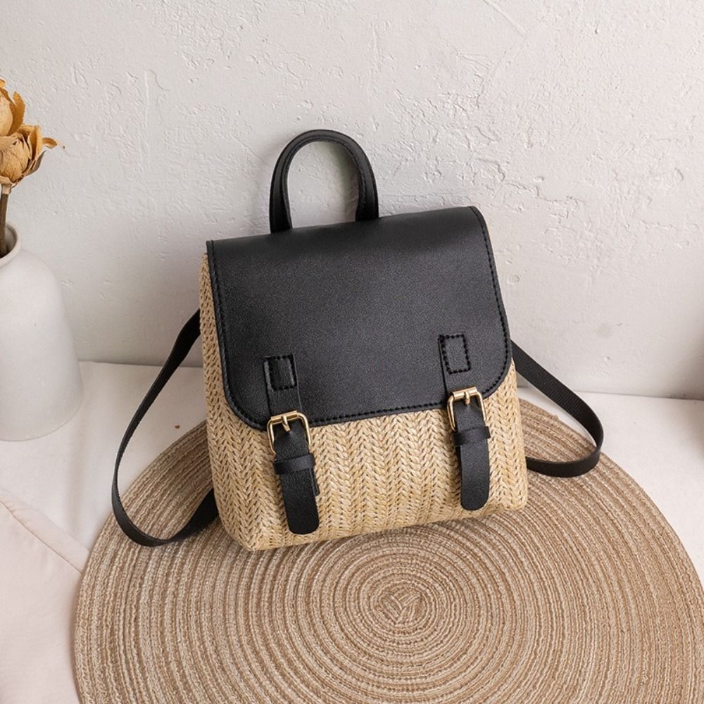 Çok Yönlü Çanta PU Deri Hasır  - Leather Backpack Vintage incelemesi ve fiyatı