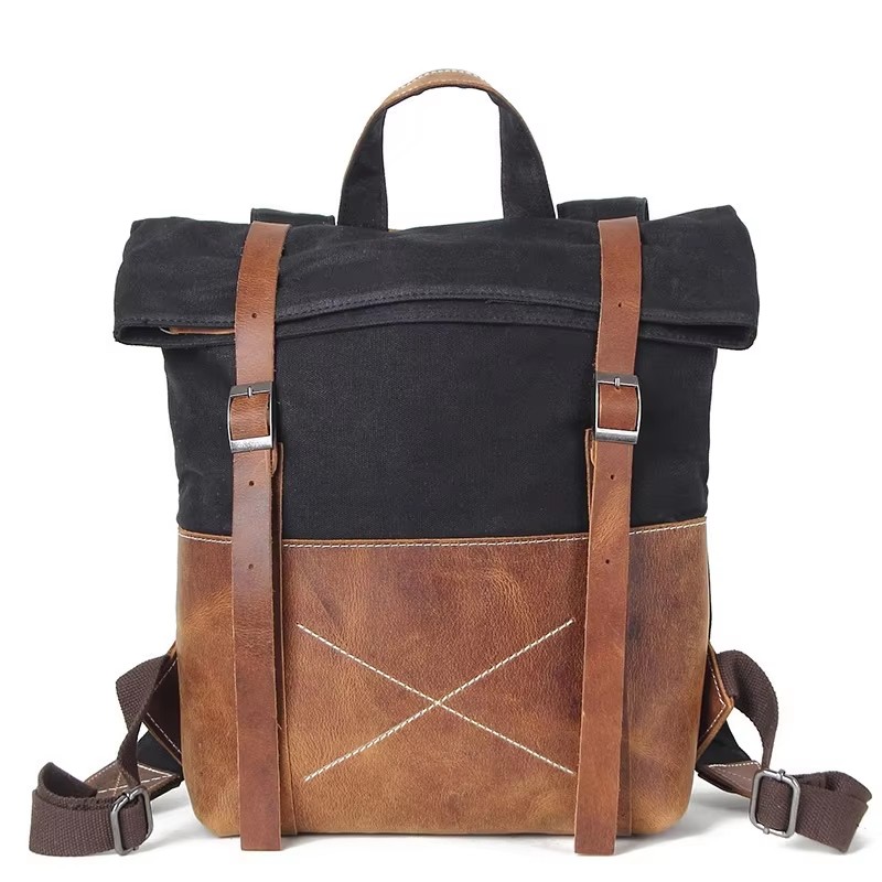 Moda Erkek Sırt Çantası Mumlu  - Leather Backpack Vintage incelemesi ve fiyatı