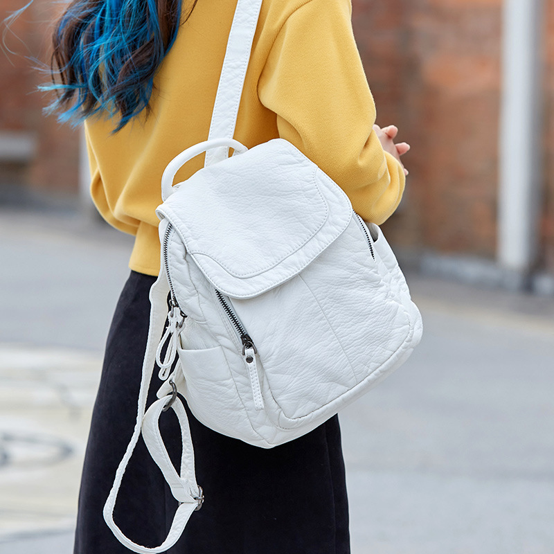 Kadın sırt çantası beyaz yıkan - Fashion Backpack Women incelemesi ve fiyatı