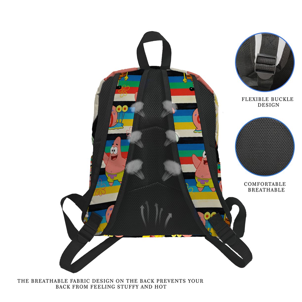 SpongeBob SquarePants Çizgili  - School Backpack Teen incelemesi ve fiyatı