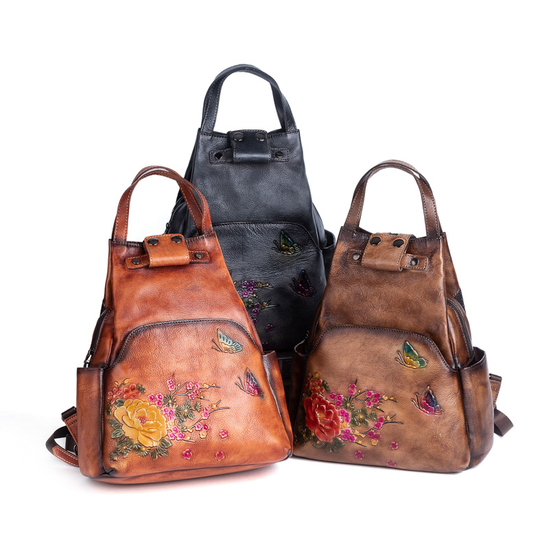 Johnature Hakiki Deri Kabartma - Leather Backpack Vintage incelemesi ve fiyatı