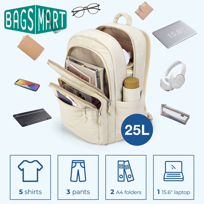 BAGSMART Laptop Çantaları Kadı - Laptop Backpack 15.6 incelemesi ve fiyatı